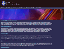 Tablet Screenshot of lifetechresearch.com
